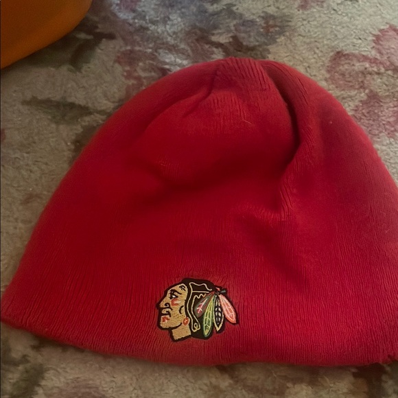 Other - Red Kids Beanie with Embroidered Logo